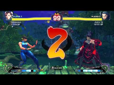 TAKAHOKO [Chun] vs FUCU T2 [Rose] SSF4 Japanese Online Ranked Matches - TRUE-HD