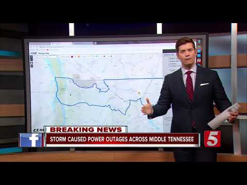 Thousands without power as severe storms move through Middle Tennessee