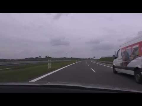 Przejazd nowym odcinkiem Aleja Solidarności Lublin trasa S17 Kurów 25.09.2014