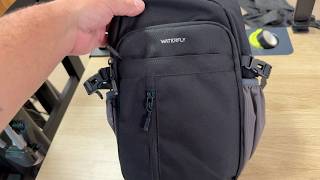 WATERFLY Small Crossbody Sling Bag: RFID Sling Backpack Chest Bag Travel Shoulder Multiple Pockets