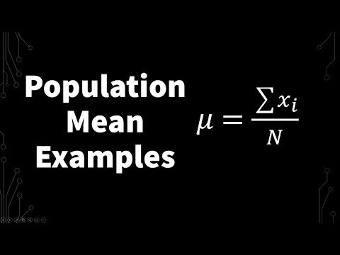 , title : 'How to Calculate Population Mean (Parameter and Examples) | Statistics'
