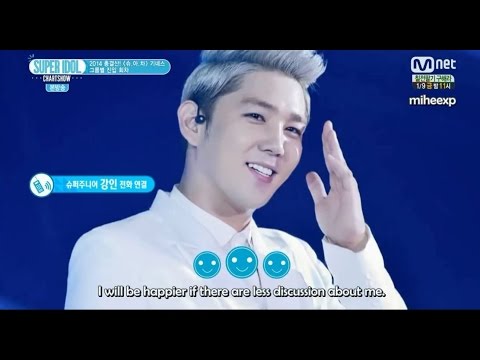 [ENG SUB] 141219 Super Idol Chart Show - Ryeowook's Call Out to Kangin