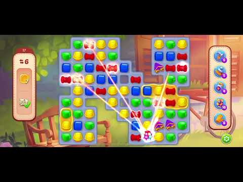 Homescapes level 17 after level 12950 no booster gameplay