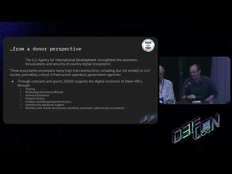 DEF CON 31 - Policy How Hackers Can Work with Govt to Protect High Risk Communities - Panel