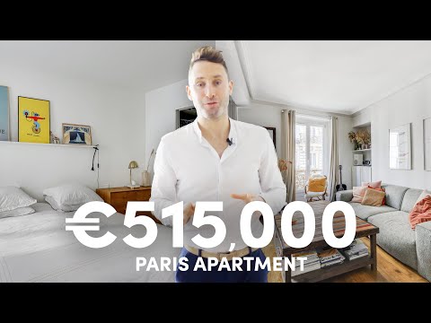 TOURING an AMAZING ONE BEDROOM APARTMENT in PARIS! PARIS PROPERTY TOUR
