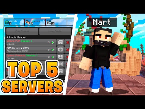 MartinIsEpic - Top 5 BEST Servers for MCPE - Minecraft Bedrock Edition Servers June 2023