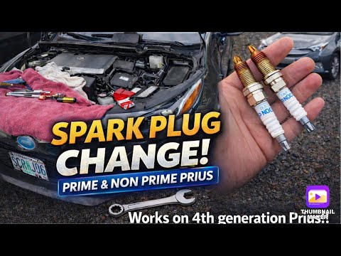Prius Prime spark plug change DIY 2017 generation 4 - full installation