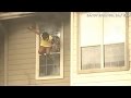 Teens jump from second story window to escape fire