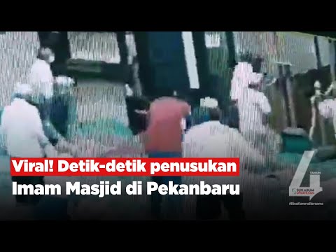 Video: Viral! Detik-detik penusukan Imam Masjid di Pekanbaru