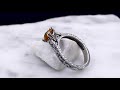 video - Delicate Vintage Solitaire Engagement Ring