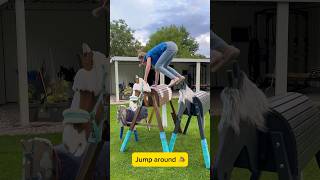Jumping 😂🫶🏻 #horse #woodenhorse #holzpferd #viral #fyp #ponymalta #jumping #funny #equestrian #hh