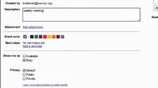 Add Event to PCS Portal Faculty Calendar