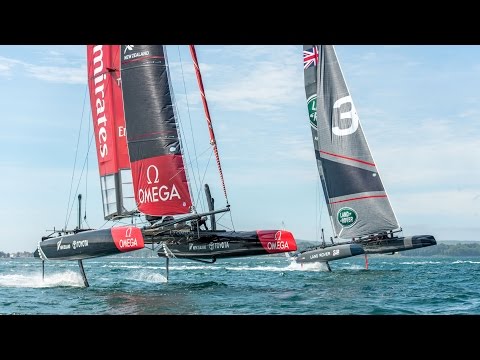 CNN Mainsail, Shirley Robertson - 2015 AC45 World Series