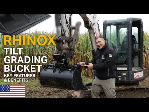Rhinox Tilt Grading Buckets - Features & Benefits