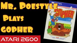 Mr. Poestyle Plays Gopher On The Atari 2600