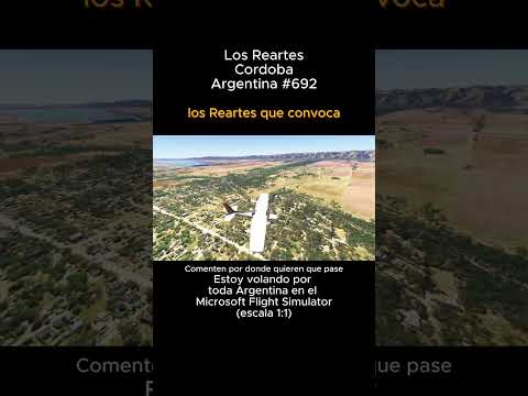 Los Reartes, Cordoba  desde el Microsoft Flight Simulator #losreartes #cordoba #msfs #joaha45