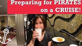 Preparing for pirates on a cruise ship!