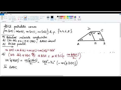 Patrulater convex  Triunghi isoscel  Paralelogram   demonstratii
