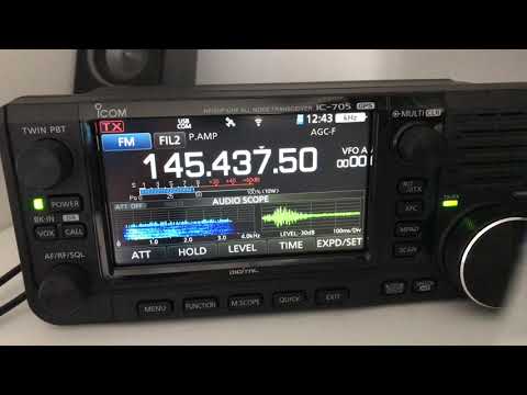 Icom IC-705 2M FM Audio scope