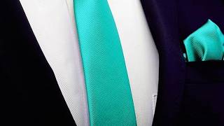 👔 GUSLESON Slim Necktie & Handkerchief Set – Classic Style for Men