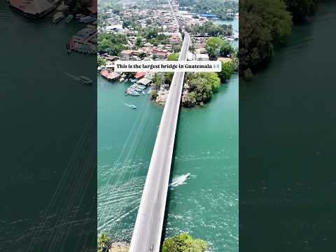 The incredible Río Dulce bridge in Guatemala! #izabal #livingston #puertobarrios #guatemalatravel