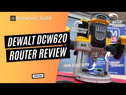 NEW DeWalt DCW620 Cordless Plunge Router Review - Worth the wait??