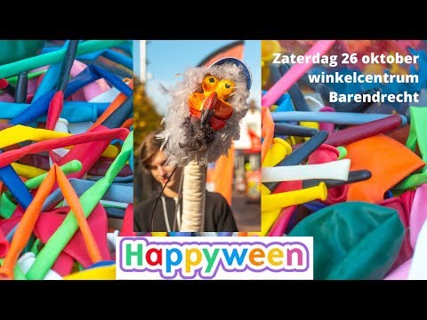 Happyween schminken in winkelcentrum Barendrecht