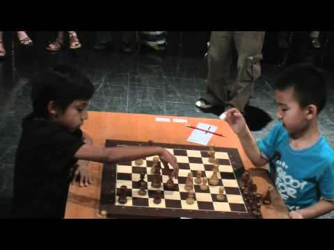"1st International Schools Chess Championship"-TopPlayers of U10-Joshua Vs PengYu.MTS