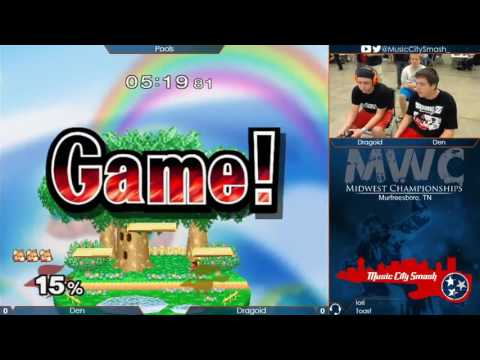MWC 2016 - Den (Fox) vs Dragoid (Falco) - Melee Pools