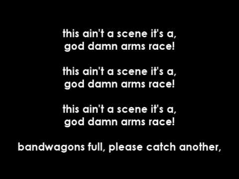 fall out boy - this ain't a scene it's an arms race (lyrics)