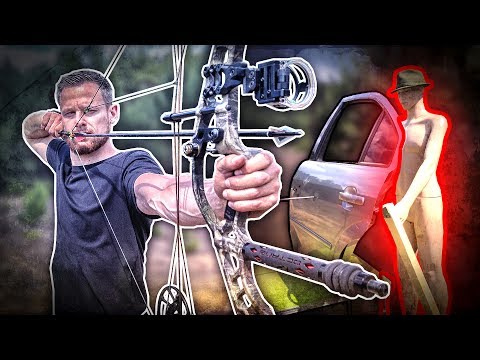 ÜBERLEBT man ein SCHUSS hinter einer AUTOTÜR? Compoundbogen vs. Armbrust | Fritz Meinecke