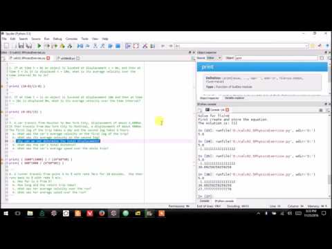 04.0.0 Basic Physics Solutions, Calc with Python