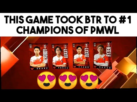 THIS GAME TOOK BTR TO PMWL LEAGUE FINALS CHAMPIONS🔥🔥🔥 | PMWL LEAGUE FINALS LAST MATCH HIGHLIGHTS