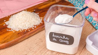 FARINHA DE ARROZ FEITA EM CASA - PARA ECONOMIZAR | Cook'n Enjoy 1238