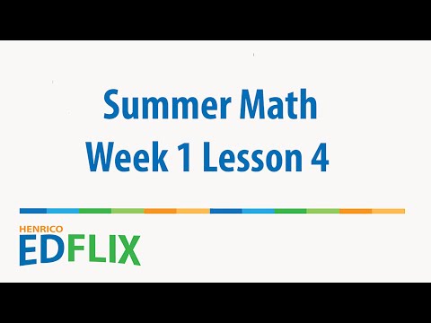 Hcps On Line Summer Math Week1 Lesson4