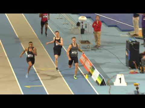 Extra serie 400m Mannen tijdens NK Junioren op 16 februari 2020