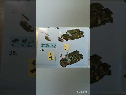 как сделать Лего военный джип + инструкция