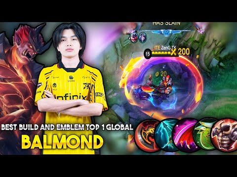BALMOND BEST BUILD AND EMBLEM 2025  | TOP 1 GLOBAL BALMOND BUILD | KAIRI BALMOND BUILD AND EMBLEM