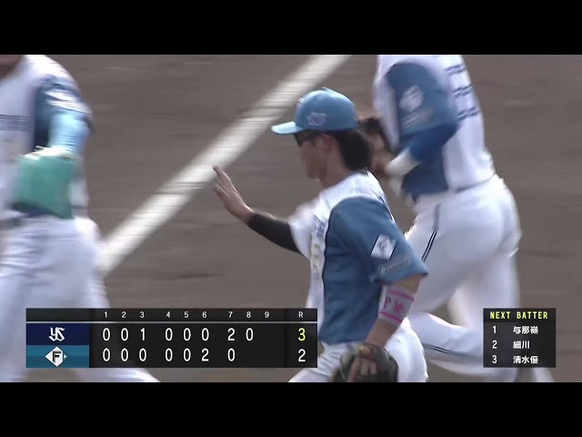 【ファーム】軽快な守備!! ファイターズ・細川凌平 ランニングスローでアウトを奪う!! 2025年3月26日 北海道日本ハムファイターズ 対 東京ヤクルトスワローズ