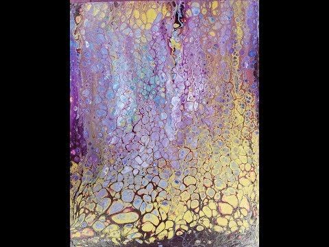 (285) Violet and Metallic Gold Swipe with Left Overs with Sandra Lett 022819