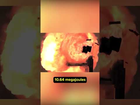 Electromagnetic Railgun Firing