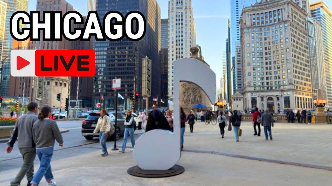 City Of Chicago LIVE🌷Spring Walk On Tuesday | April 22, 2026) 60°F No Talking