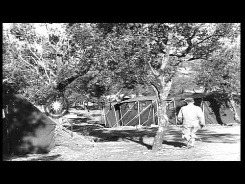 View of the French Signal Center building in Prata, Italy HD Stock Footage