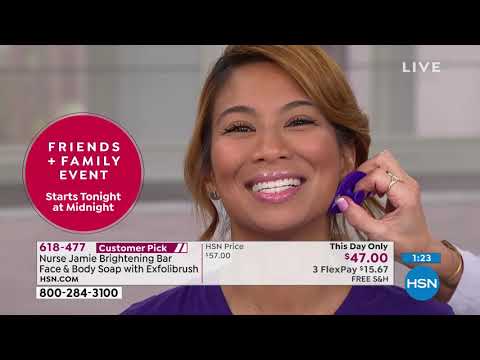 Nurse Jamie Brightening Bar Face   Body Soap with Exfoli...