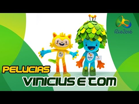 Vinicius e Tom Pelucia Mascote Olimpiadas Rio 2016