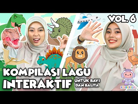 Lagu Interaktif Untuk Balita VOL 6 - Lagu Anak + Nursery Rhymes - Akulah T-Rex, Stegosaurus, dll