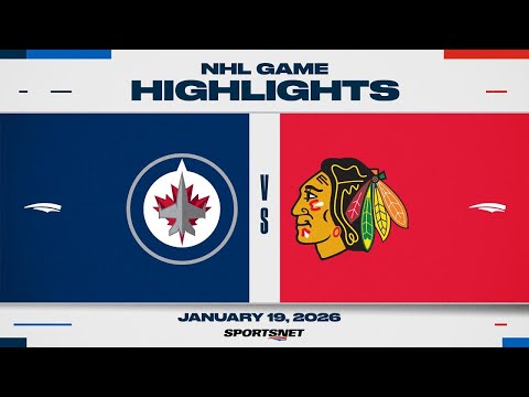 NHL Highlights | Jets vs. Blackhawks - January 19, 2026