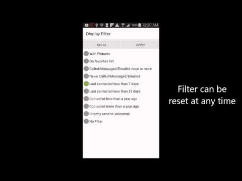 Contacts View - Easy viewing and sharing of contacts in Android