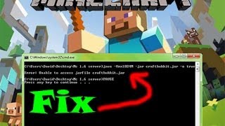 Minecraft server unable to access jarfile Fix