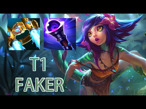T1 Faker Neeko Mid VS Akshan | KR GrandMaster Patch 13.21